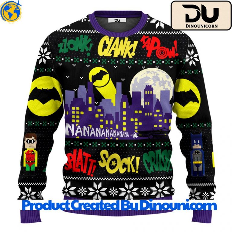 Nananana Christmas Batman DC Comics Ugly Christmas Sweater