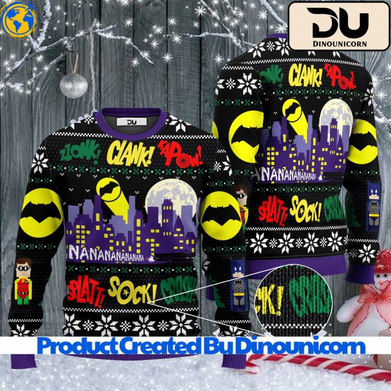 Nananana Christmas Batman DC Comics Ugly Christmas Sweater