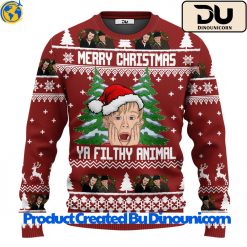 Home Alone Merry Christmas Ya Filthy Animal Ugly Christmas Sweater