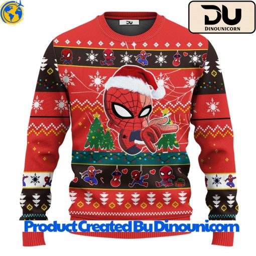 Spiderman Marvel 3 Ugly Christmas Sweater