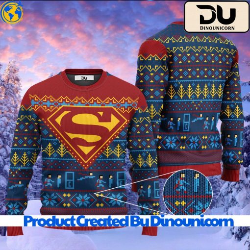 Superman Ugly Christmas Sweater