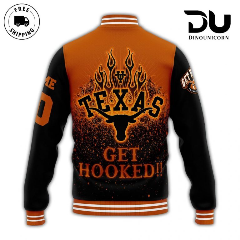 Texas Longhorns Football NCAA Baseball Jacket