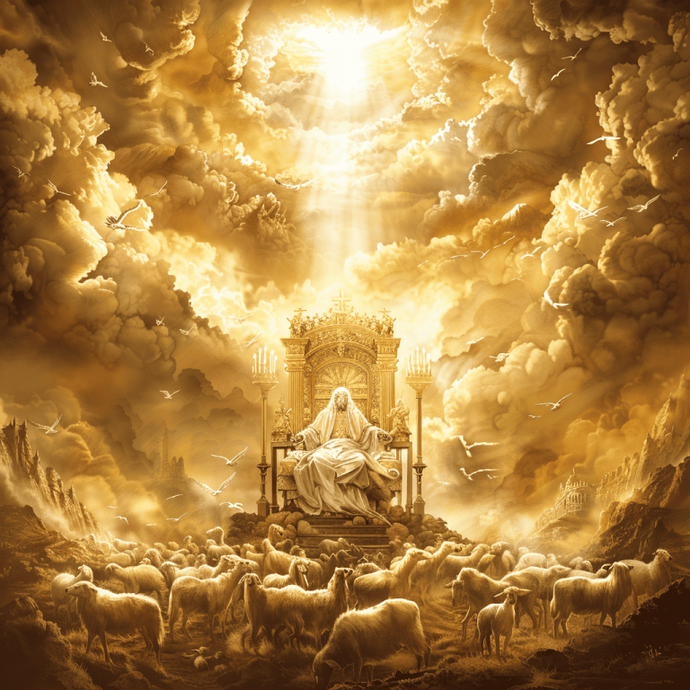 Throne of God and the Lamb from the bible revelations Throne of God and the Lamb from the bible revelations