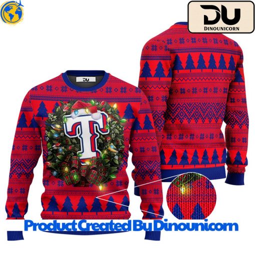 Texas Rangers MLB Ugly Christmas Sweater