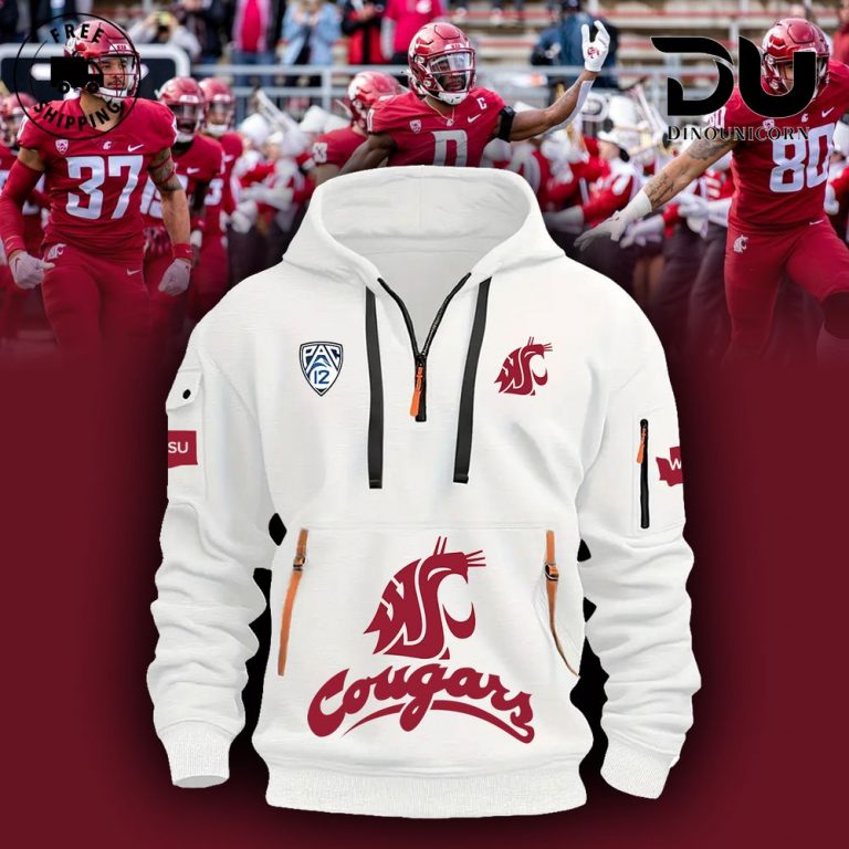 Washington State Cougars Football NCAA Hoodie