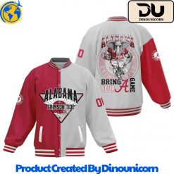 Alabama Crimson Football NCAA Baseball Jacket