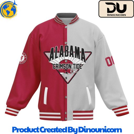 Alabama Crimson Football NCAA Baseball Jacket