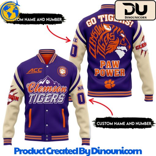 Clemson Tigers Football NCAA Baseball Jacket