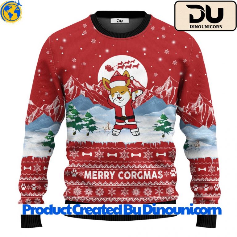 Corgi Ugly Christmas Sweater