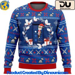 Doctor Who Tardis Ugly Christmas Sweater