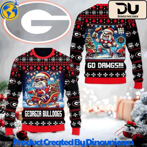 Georgia Bulldogs Football NCAA Ugly Christmas Sweater