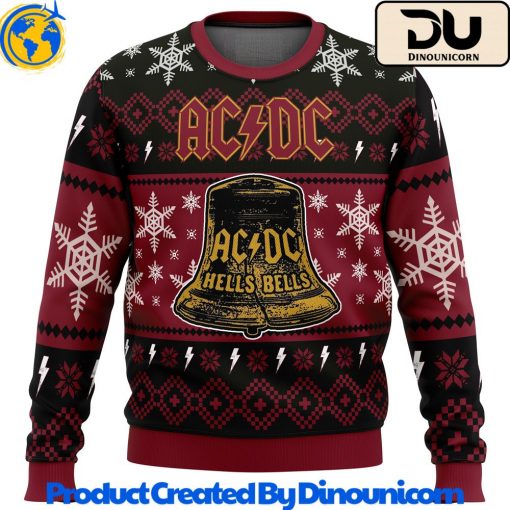 Hells Bells ACDC Ugly Christmas Sweater