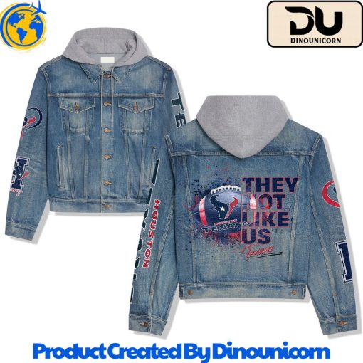 Houston Texans Football NFL Hooded Denim Jacket