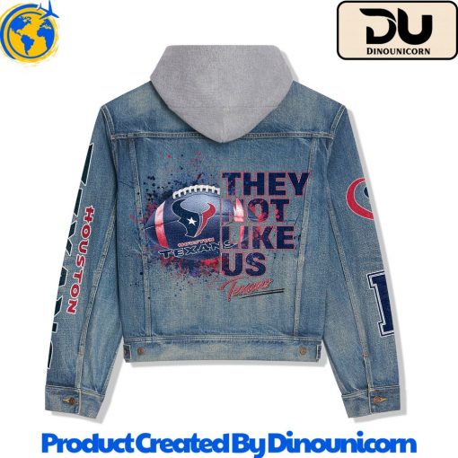 Houston Texans Football NFL Hooded Denim Jacket