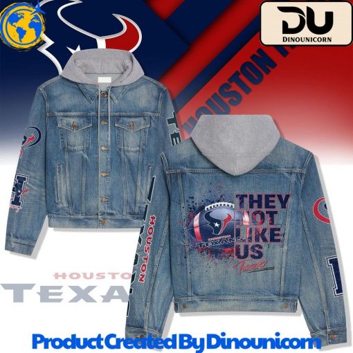 Houston Texans Football NFL Hooded Denim Jacket