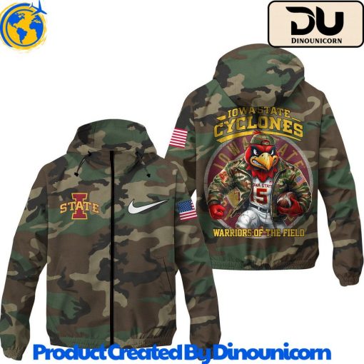 Iowa State Cyclones Football NCAA Camo Windbreaker Jacket