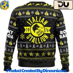 Italian Stallion Balboa Rocky Ugly Christmas Sweater