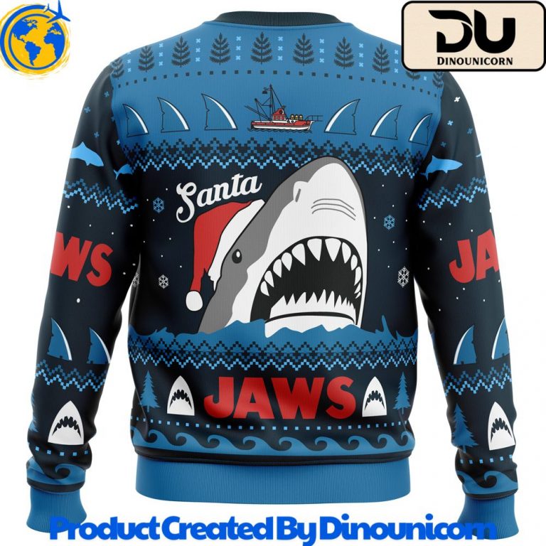 Jaws Ugly Christmas Sweater