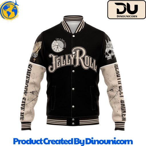 Jelly Roll Beautifully Broken 2024 Tour Baseball Jacket