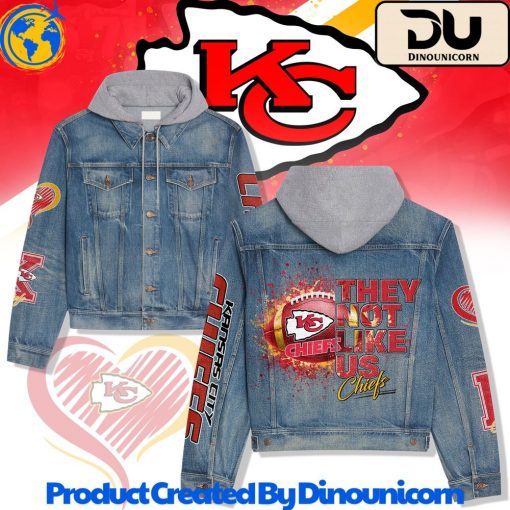 Kansas City Chiefs Football NFL Hooded Denim Jacket