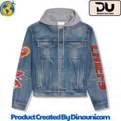 Kansas City Chiefs Football NFL Hooded Denim Jacket