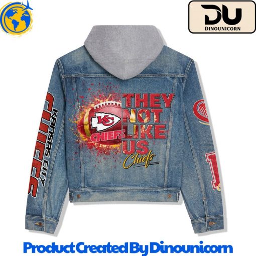 Kansas City Chiefs Football NFL Hooded Denim Jacket