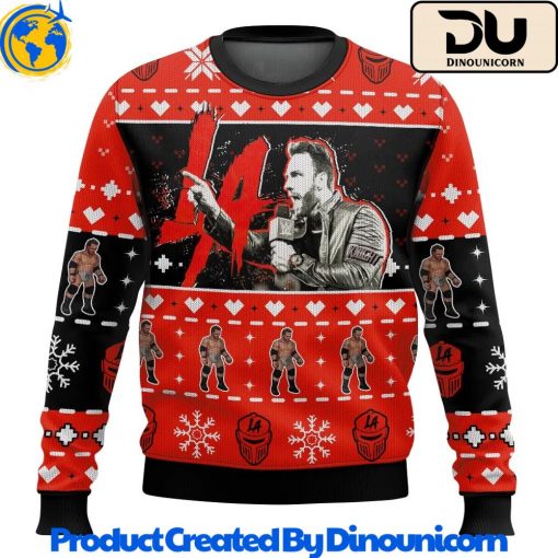 LA Knight Ugly Christmas Sweater