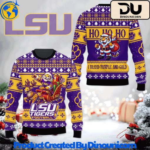 LSU Tigers Football NCAA Ugly Christmas Sweater