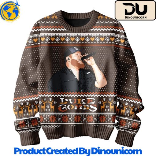 Luke Combs Ugly Christmas Sweater