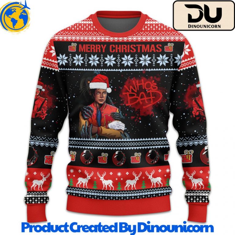 Michael Jackson Ugly Christmas Sweater