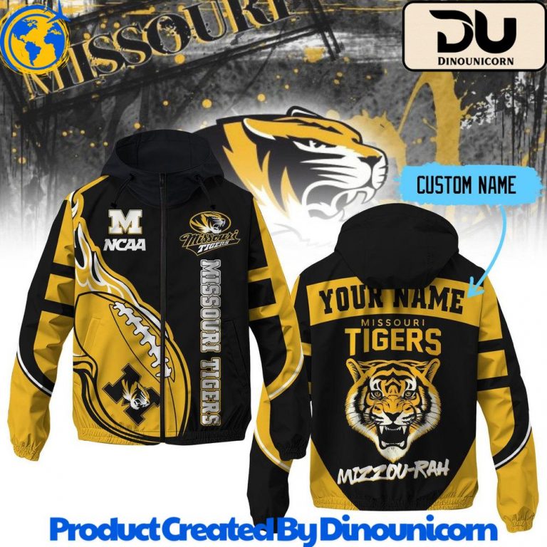 Missouri Tigers Football NCAA Windbreaker Jacket