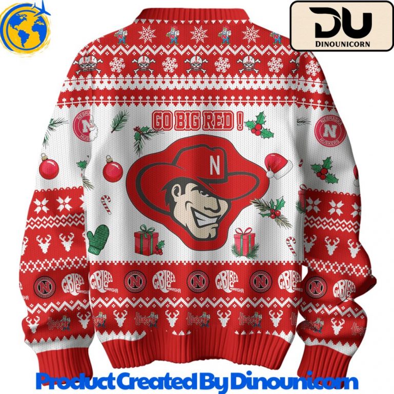 Nebraska Cornhuskers Football NCAA Ugly Christmas Sweater