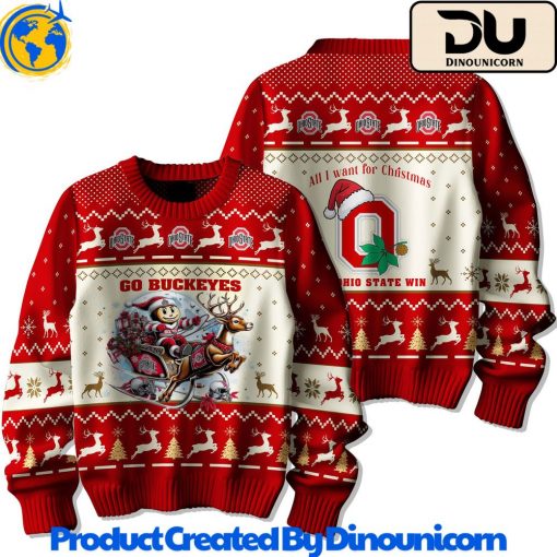 Ohio State Buckeyes Football NCAA Ugly Christmas Sweater