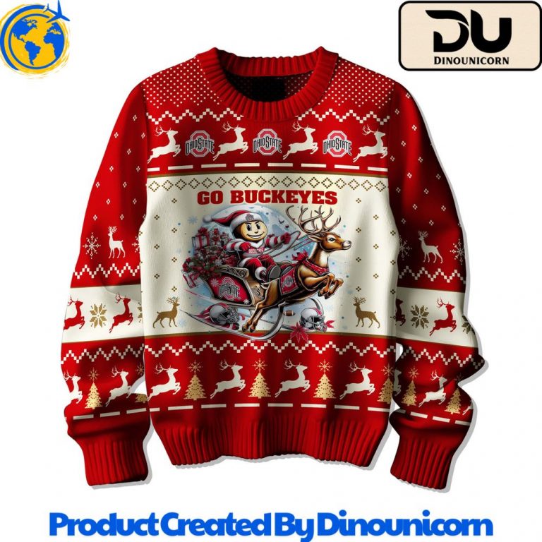 Ohio State Buckeyes Football NCAA Ugly Christmas Sweater