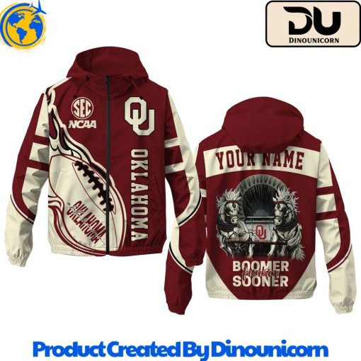 Oklahoma Sooners Football NCAA Windbreaker Jacket