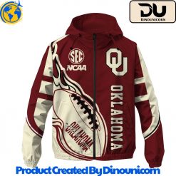 Oklahoma Sooners Football NCAA Windbreaker Jacket