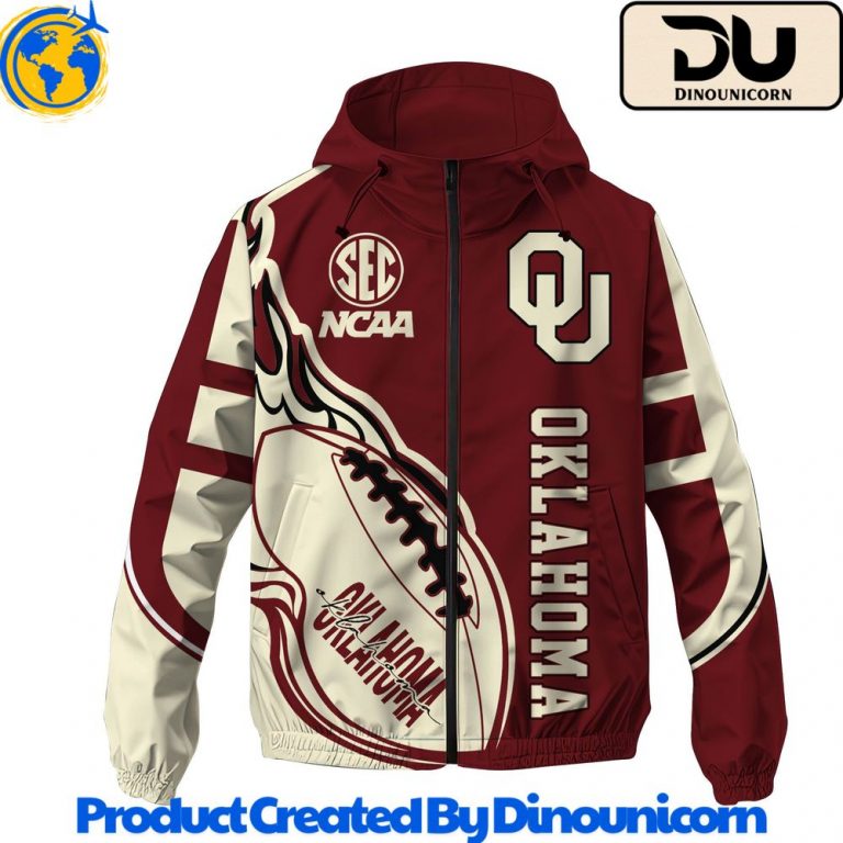 Oklahoma Sooners Football NCAA Windbreaker Jacket