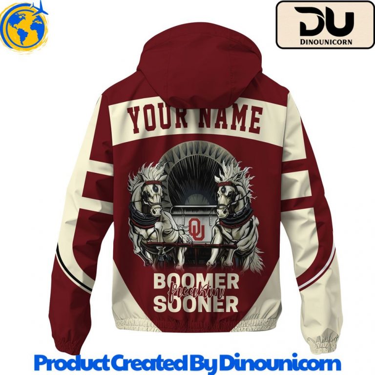 Oklahoma Sooners Football NCAA Windbreaker Jacket