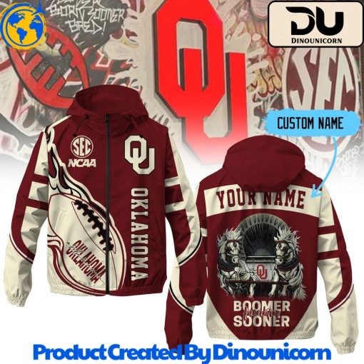 Oklahoma Sooners Football NCAA Windbreaker Jacket