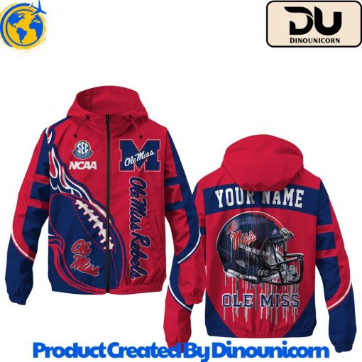 Ole Miss Rebels Football NCAA Windbreaker Jacket