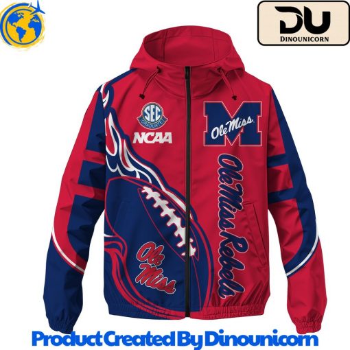 Ole Miss Rebels Football NCAA Windbreaker Jacket