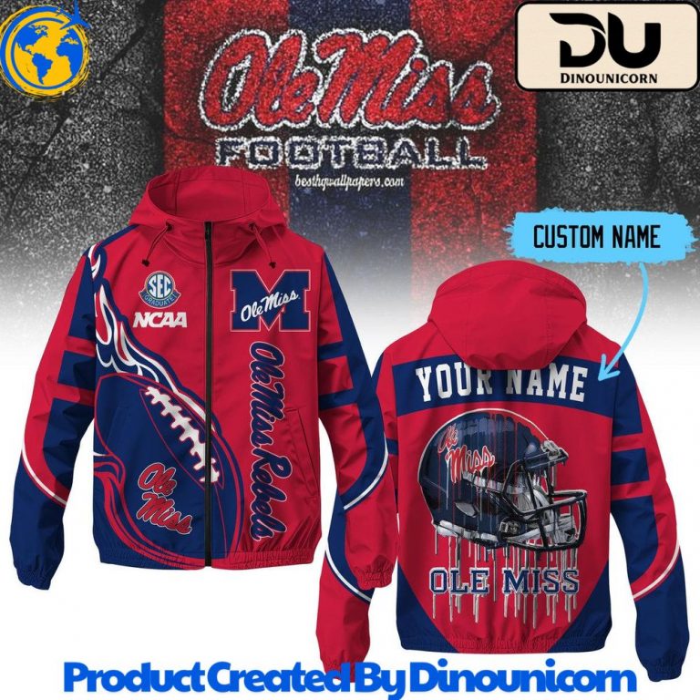 Ole Miss Rebels Football NCAA Windbreaker Jacket