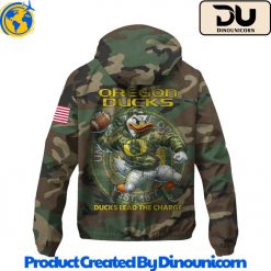 Oregon Ducks Football NCAA Camo Windbreaker Jacket