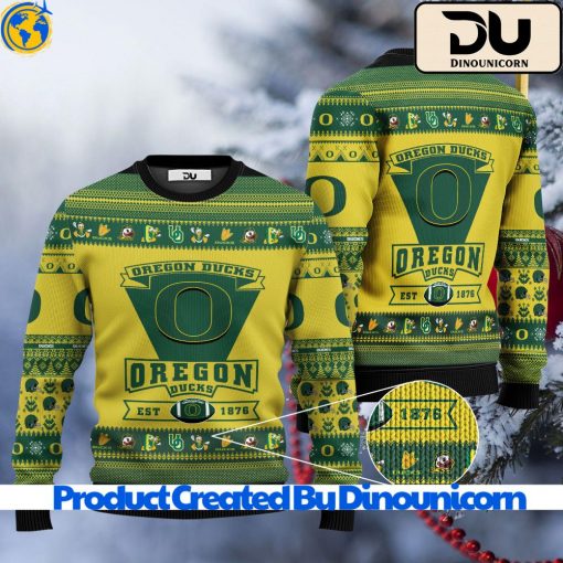 Oregon Ducks Football NCAA Ugly Christmas Sweater