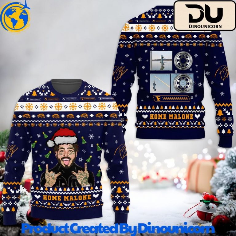 Post Malone F-1 Trillion Ugly Christmas Sweater