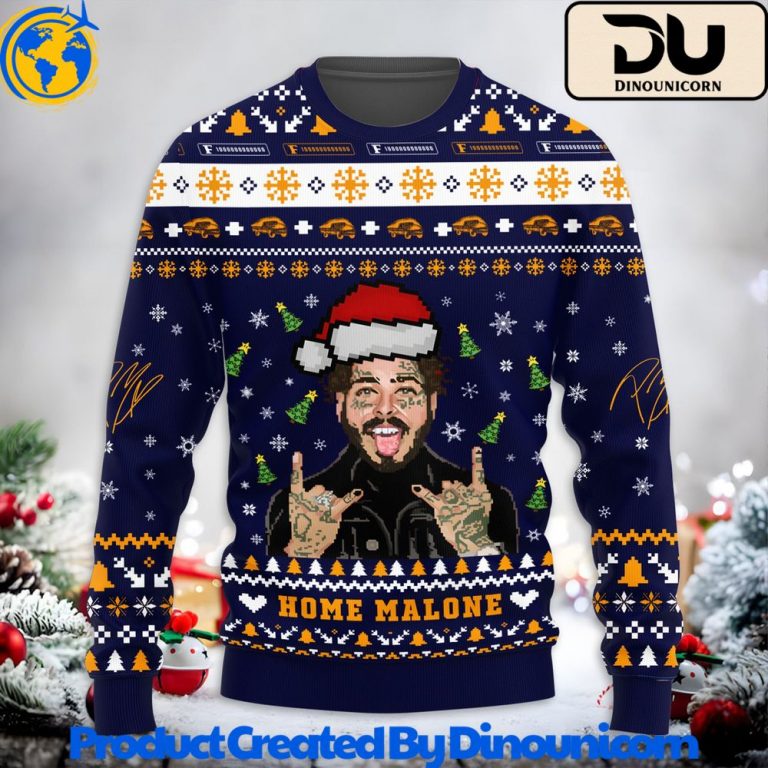 Post Malone F-1 Trillion Ugly Christmas Sweater