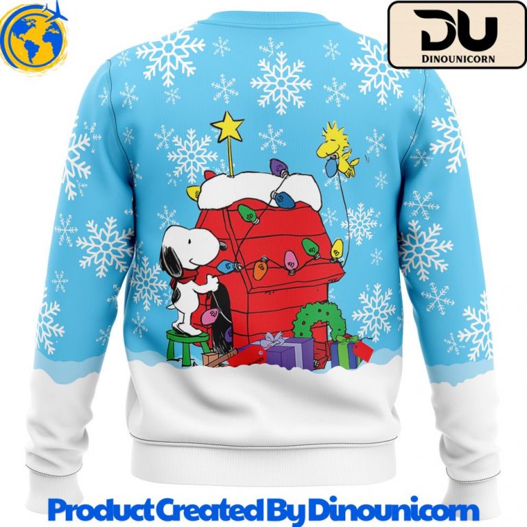 Snowy Christmas Snoopy Ugly Christmas Sweater