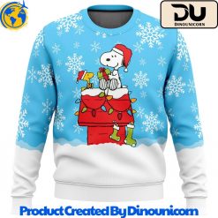 Snowy Christmas Snoopy Ugly Christmas Sweater