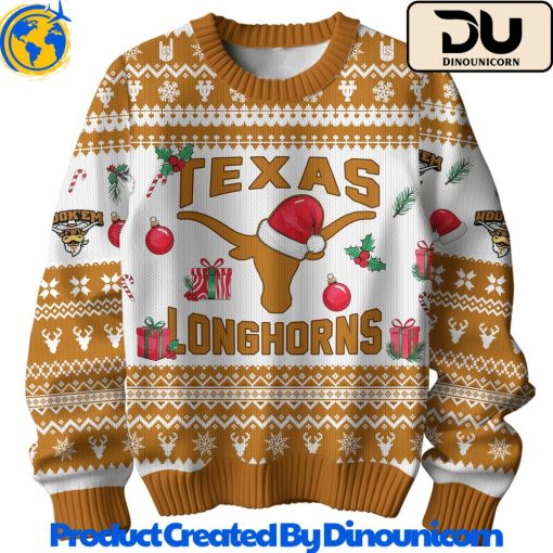 Texas Longhorns Football NCAA Ugly Christmas Sweater