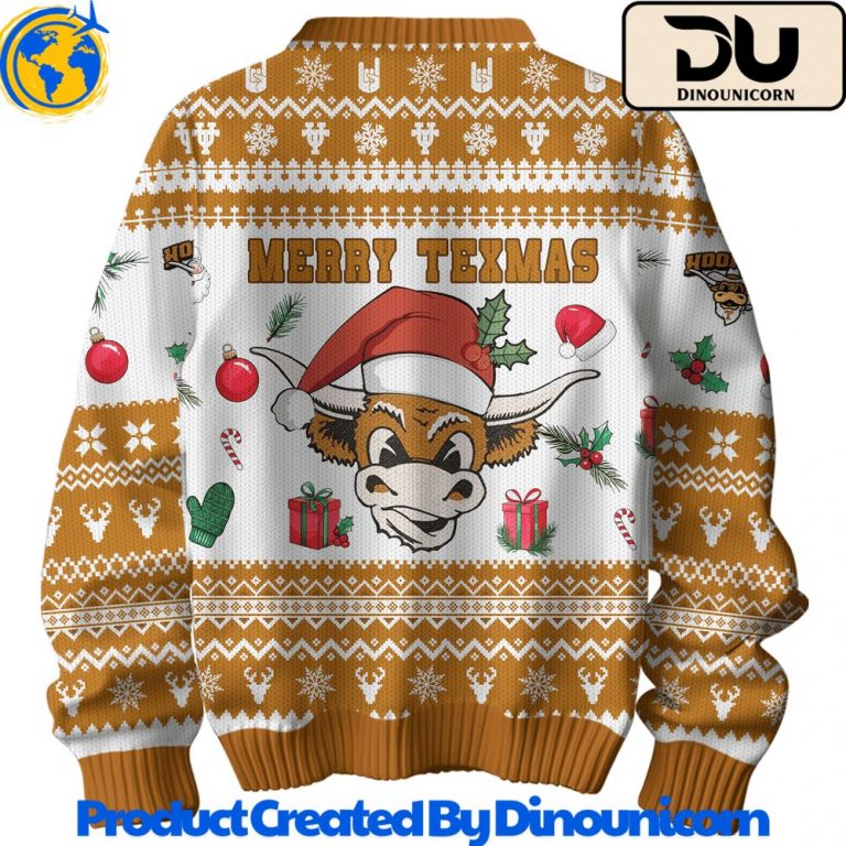 Texas Longhorns Football NCAA Ugly Christmas Sweater